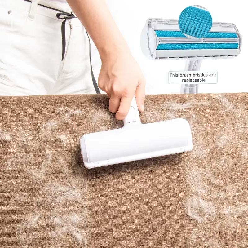 Effortlessly Remove Pet Hair with Our One-Handed Self-Cleaning Roller! 🐾✨ #PetCare #HairRemover