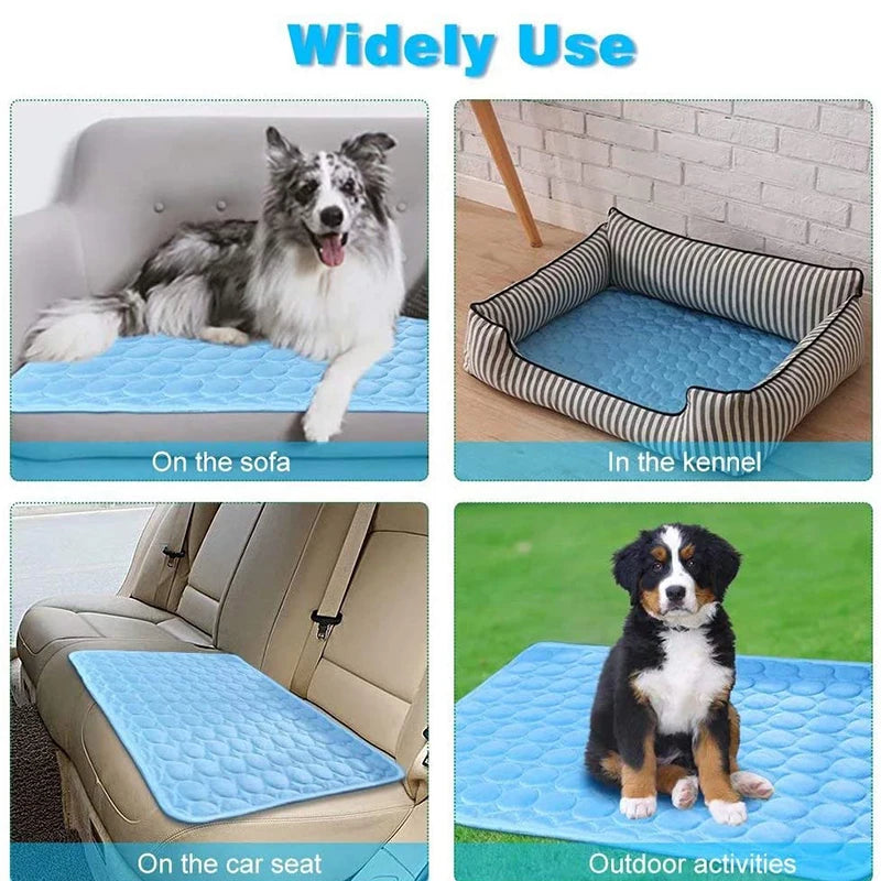 Keep Your Pets Cool and Comfortable This Summer with Our Extra Large Dog Cooling Mat - Perfect for Small and Big Dogs!