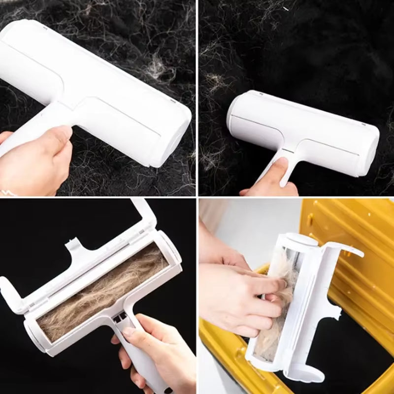 Effortlessly Remove Pet Hair with Our One-Handed Self-Cleaning Roller! 🐾✨ #PetCare #HairRemover