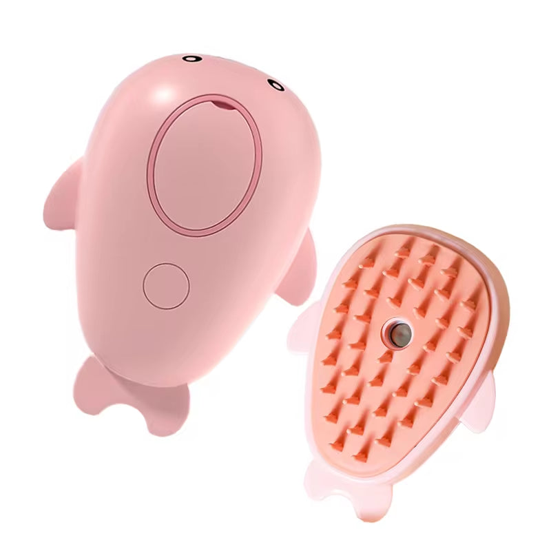 Transform Your Pet's Grooming Routine with the 3-in-1 Electric Cat & Dog Steam Brush - Effortless Hair Removal and Relaxing Massage!