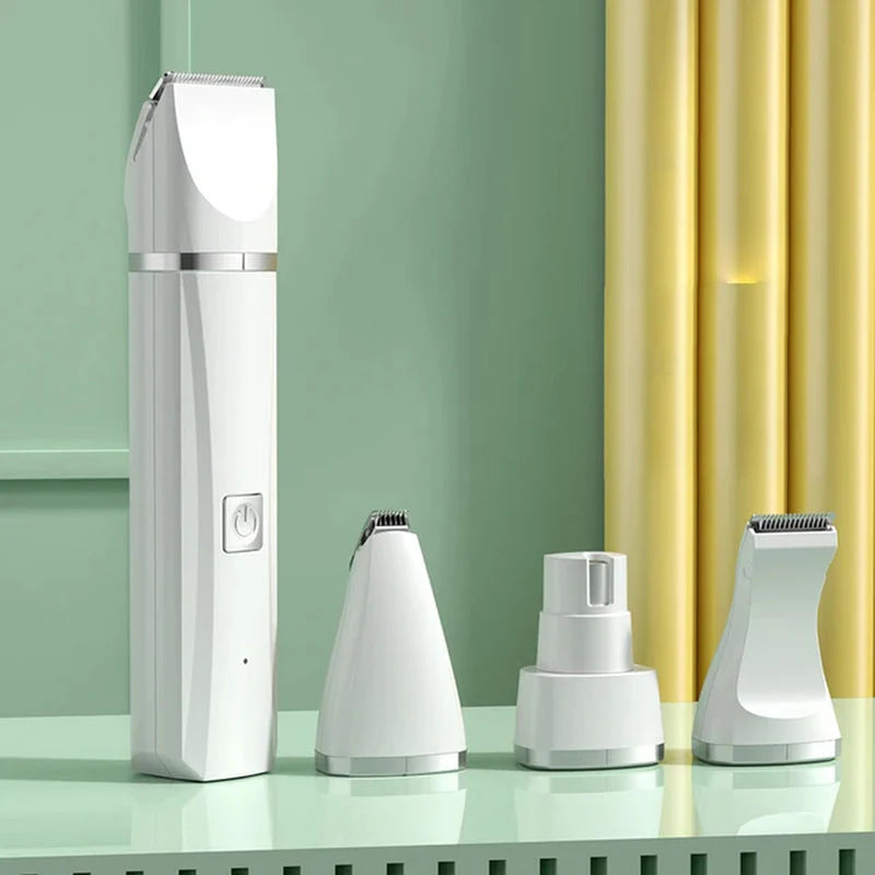 Transform Your Pet's Grooming Routine with the Ultimate 4-in-1 Electric Grooming Kit for Dogs and Cats!
