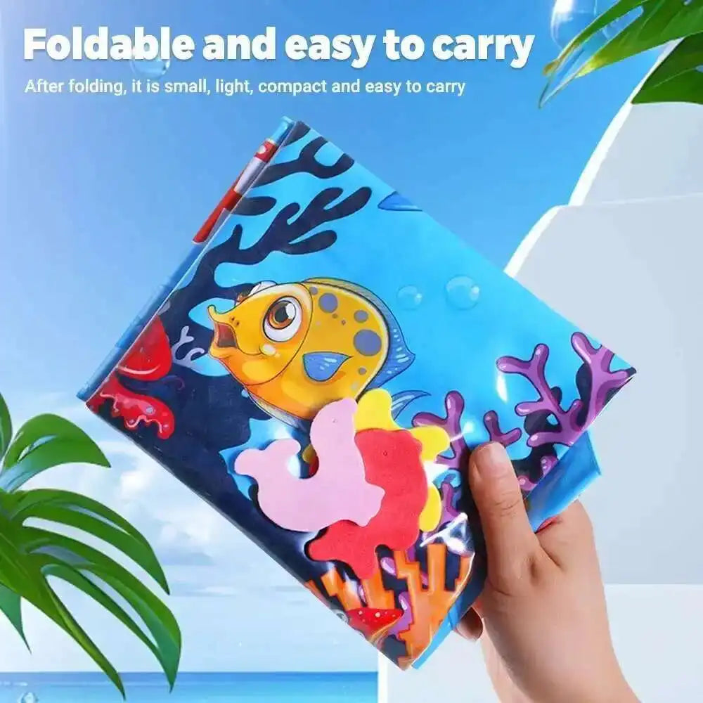 Interactive Cats Sensory Water Play Mat - Fun Inflatable Bed for Playtime with Fish Design