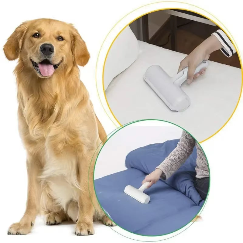 Effortlessly Remove Pet Hair with Our One-Handed Self-Cleaning Roller! 🐾✨ #PetCare #HairRemover