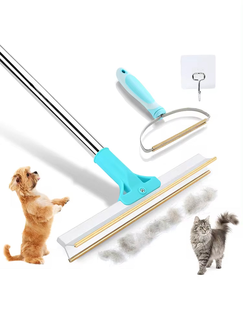 Say goodbye to pet hair! ๐พโจ Grab our adjustable carpet rake set for easy pet hair removal from floors and furniture! ๐๐ถ๐ฑ #PetCare #FurFreeHome