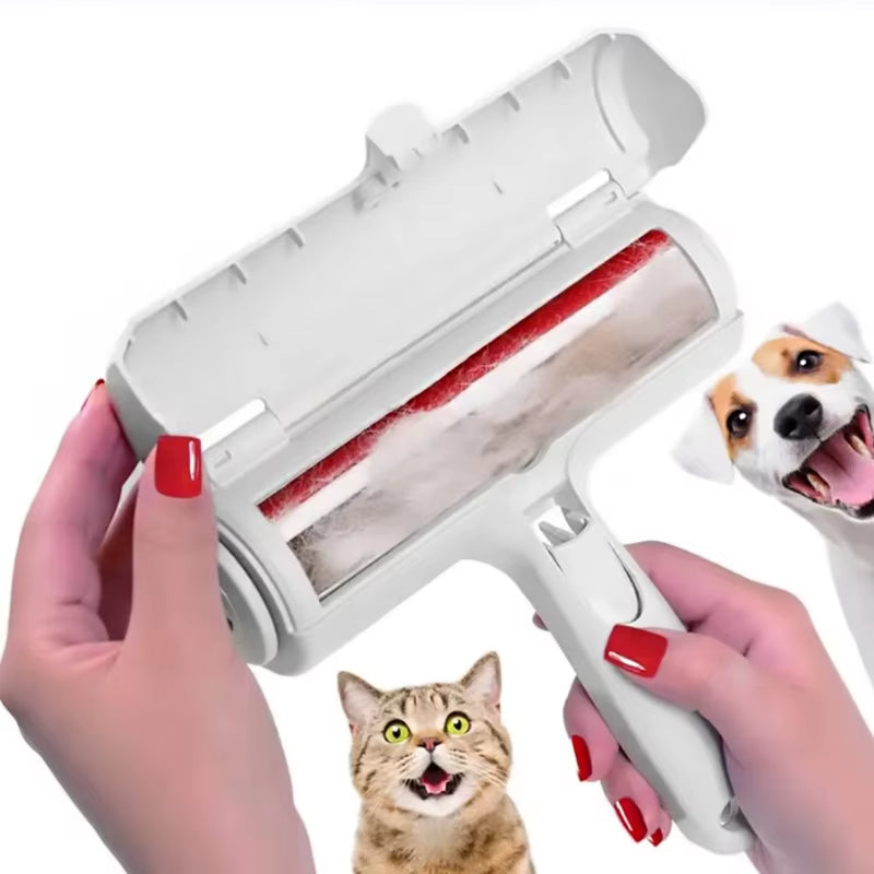 Effortless Pet Hair Removal: The Ultimate 2-Way Portable Lint Brush for Dogs and Cats
