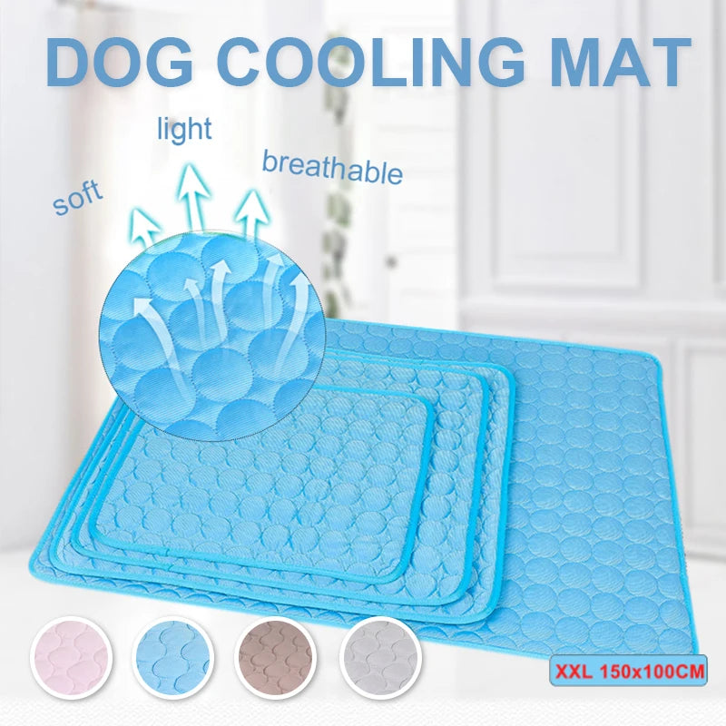 Keep Your Pets Cool and Comfortable This Summer with Our Extra Large Dog Cooling Mat - Perfect for Small and Big Dogs!