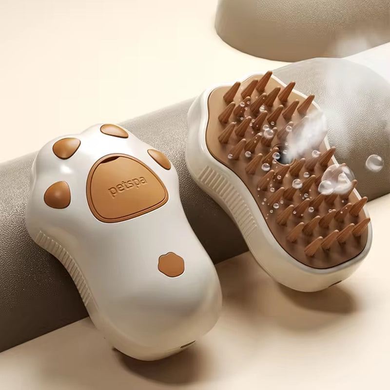 Transform Your Pet's Grooming Routine with the 3-in-1 Electric Cat & Dog Steam Brush - Effortless Hair Removal and Relaxing Massage!