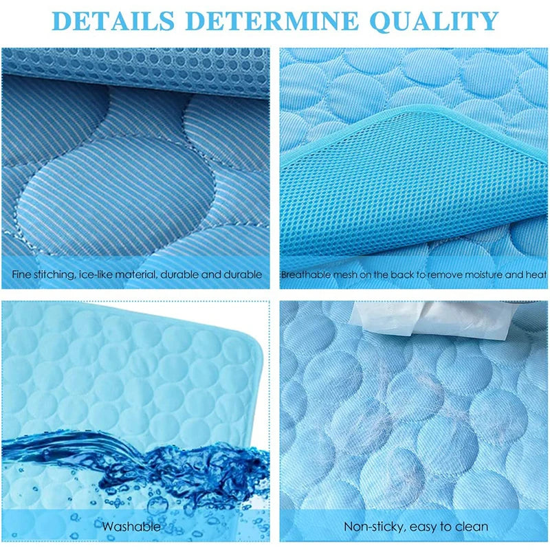 Keep Your Pets Cool and Comfortable This Summer with Our Extra Large Dog Cooling Mat - Perfect for Small and Big Dogs!