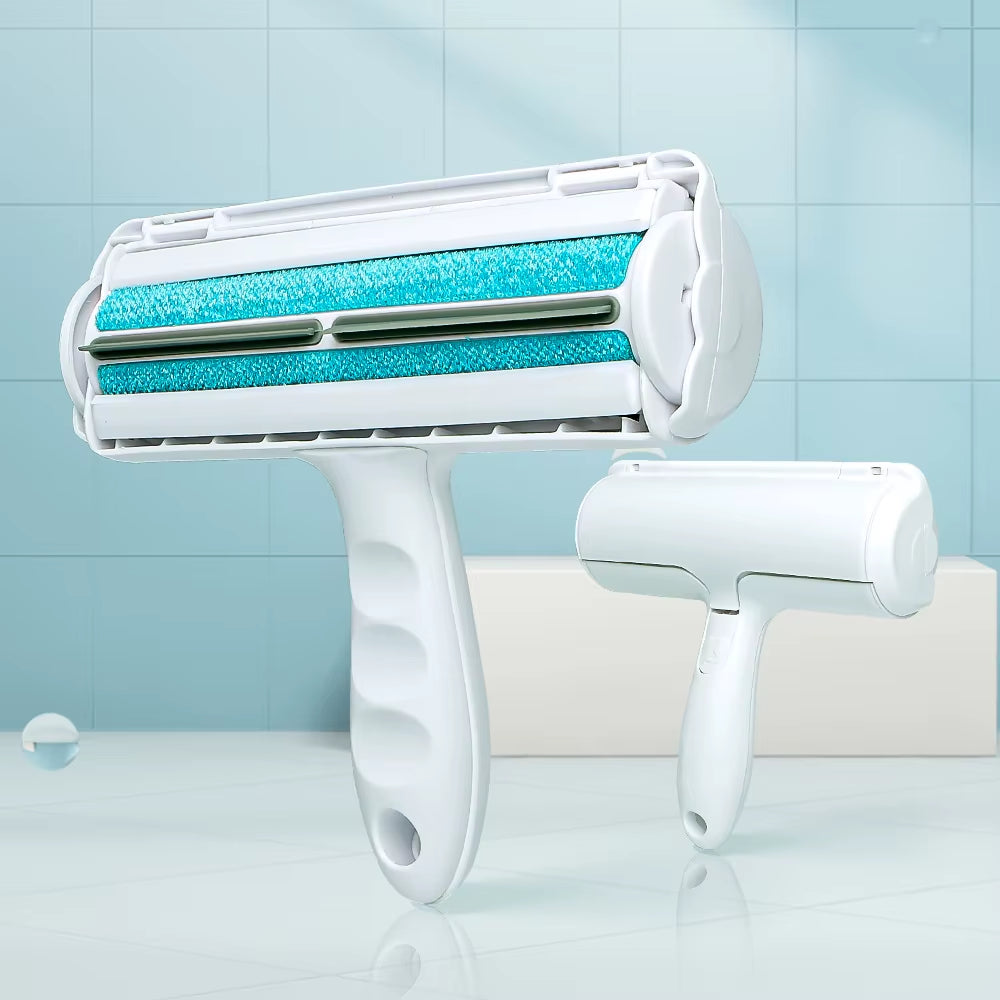 Effortlessly Remove Pet Hair with Our One-Handed Self-Cleaning Roller! 🐾✨ #PetCare #HairRemover