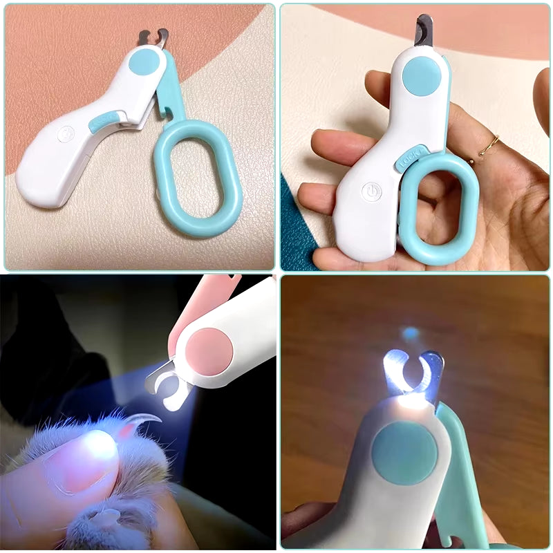 Illuminate Grooming with Our Professional LED Pet Nail Clipper - Perfect for Cats and Small Dogs!
