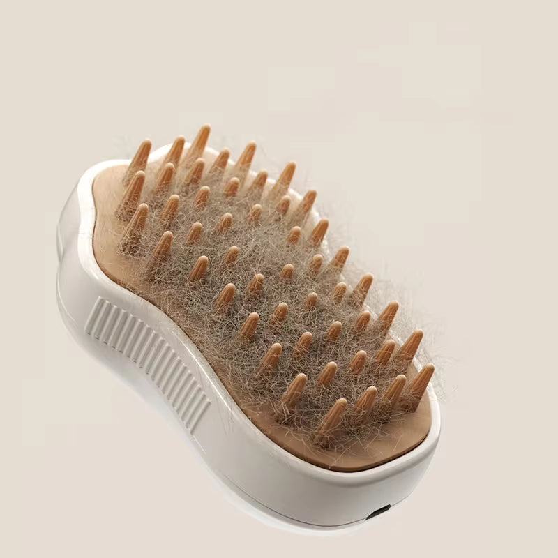 Transform Your Pet's Grooming Routine with the 3-in-1 Electric Cat & Dog Steam Brush - Effortless Hair Removal and Relaxing Massage!