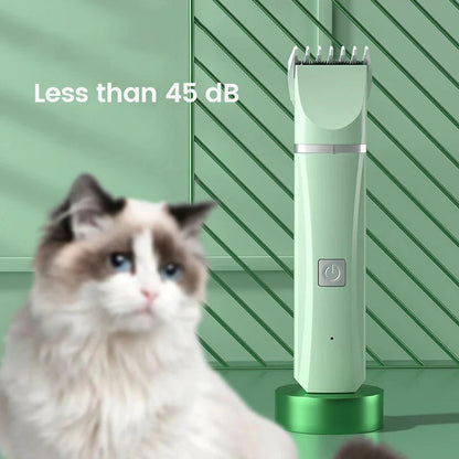 Transform Your Pet's Grooming Routine with the Ultimate 4-in-1 Electric Grooming Kit for Dogs and Cats!