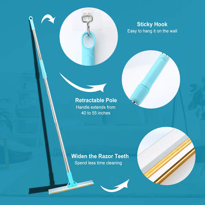 Say goodbye to pet hair! 🐾✨ Grab our adjustable carpet rake set for easy pet hair removal from floors and furniture! 💖🐶🐱 #PetCare #FurFreeHome