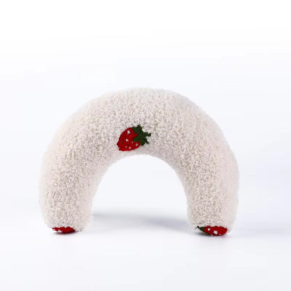 Cozy U-Shaped Cat Pillow - Fashionable Neck Protector for Deep Sleep and Comfort